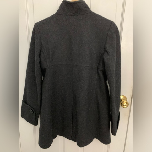Michael Michael Kors Wool Blend Grey Button Pea Coat Size M - Picture 5 of 6